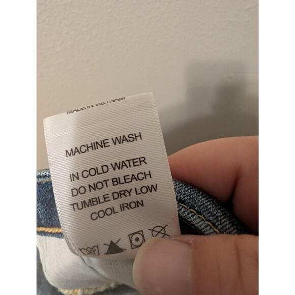 Judy Blue Womens Light‎ Wash Distressed Skinny Jeans Size 32 Blue Grunge Rocker - Picture 11 of 11